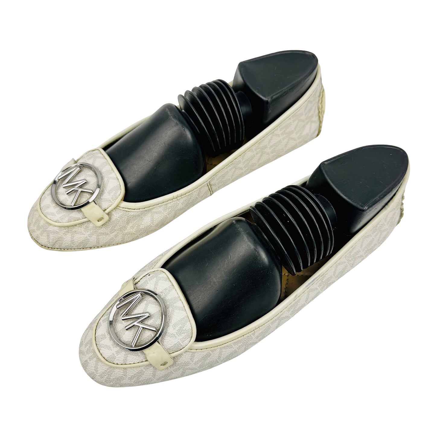 Michael Kors Lillie Logo Print Canvas Flats (Size 38.5/39)