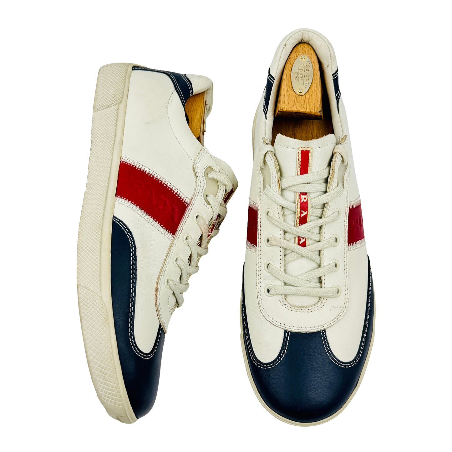 Prada America's Cup Red Line Sneakers (Size 43/43.5)