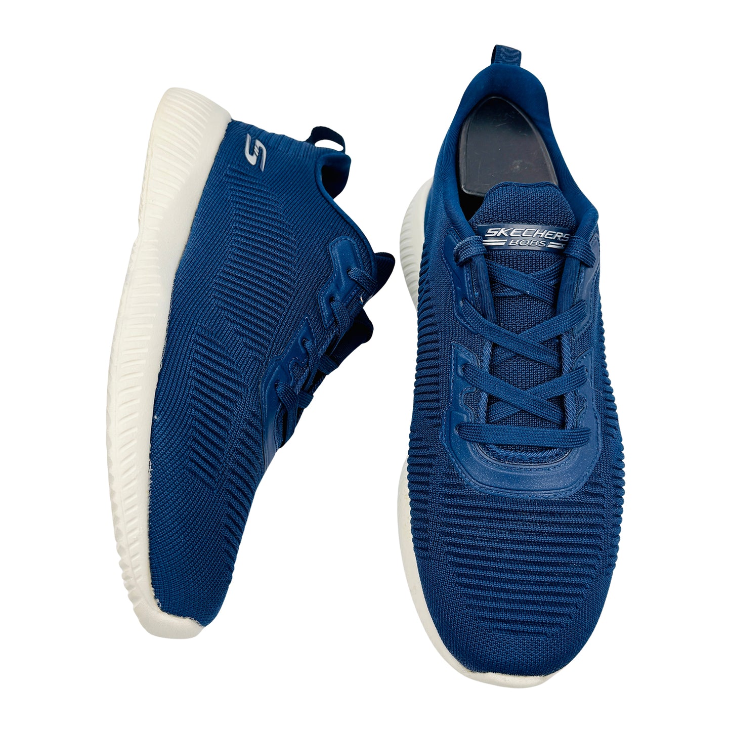Skechers BOBS Sport Squad Shoes (Size 38.5/39 ) - 32504 NVY