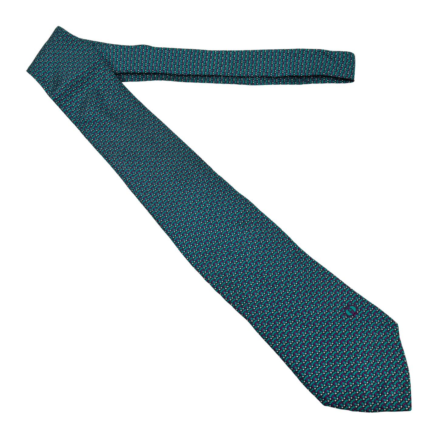 Gucci Turquoise 'Accents' Tie (Size Regular)