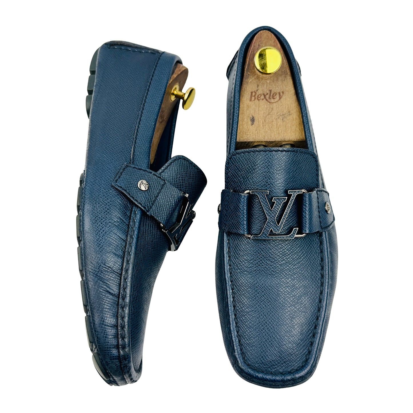 Louis Vuitton Blue Monte Carlo Loafers (Size 43.5)