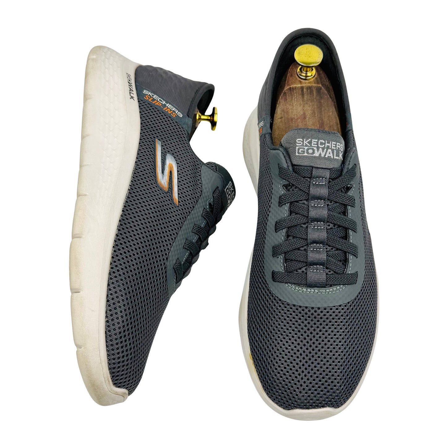 Skechers GO WALK Flex - Hands Up Shoes (Size 42) - 216496 GRY