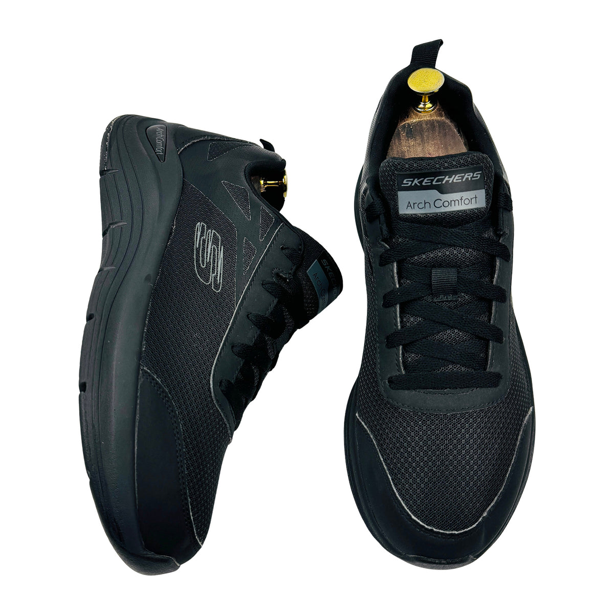 Skechers Arch Comfort Black Sneakers (Size 42.5) - 16909-BBK