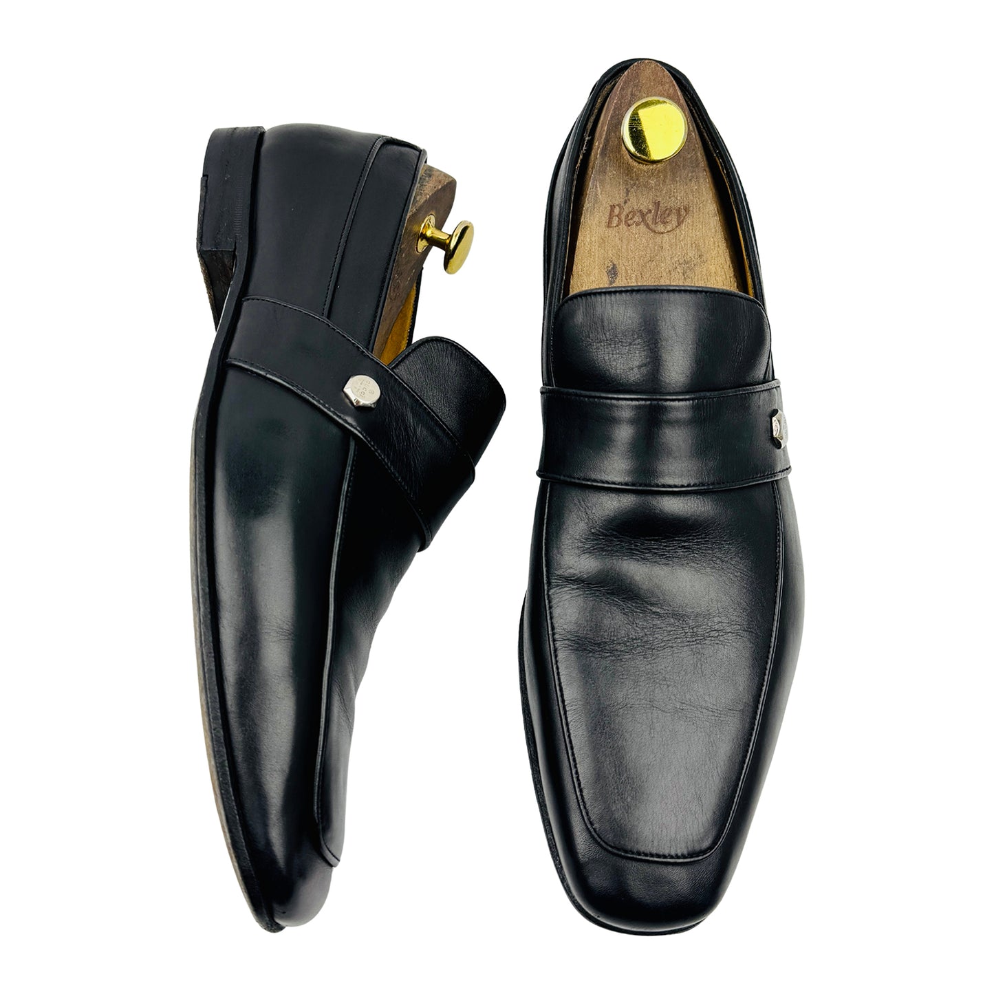 Gucci Men's Black Leather Loafers (Size 43) - 157439