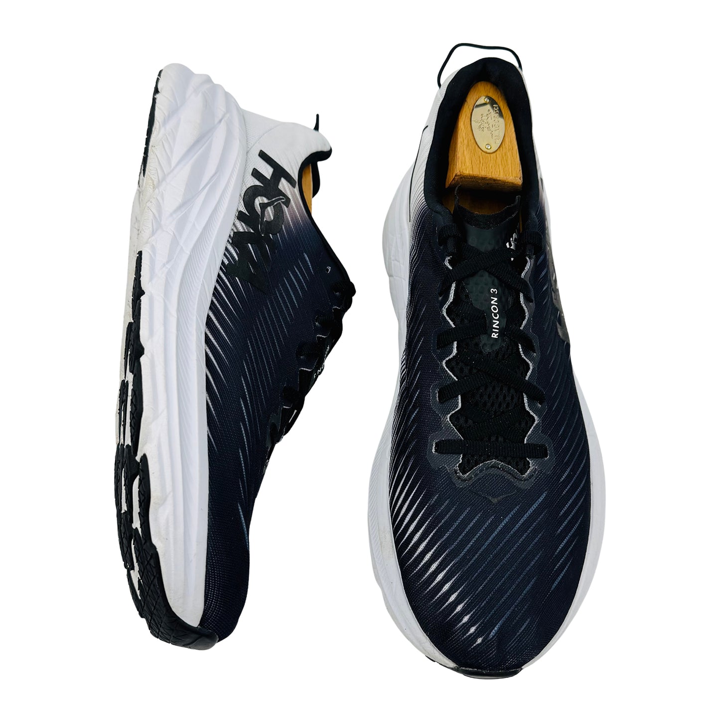 Hoka Rincon 3 Black White Shoes (Size 44) - 1119395 BWHT