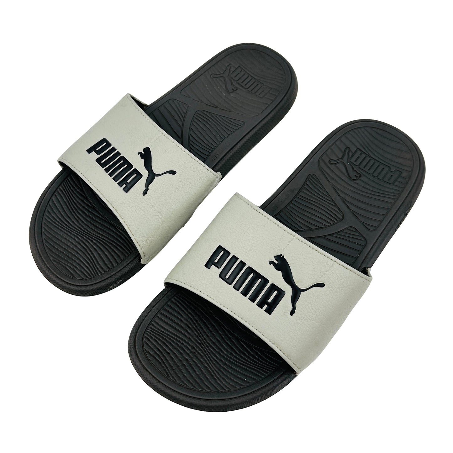 Puma Popcat 20 Off-White Foam Slides (Size 42)
