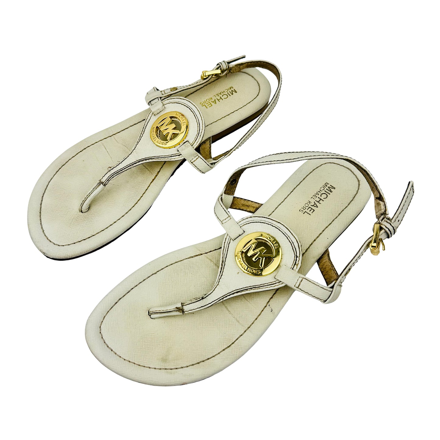 Michael Kors Casey Canvas Sandals (Size 36.5) - RN178