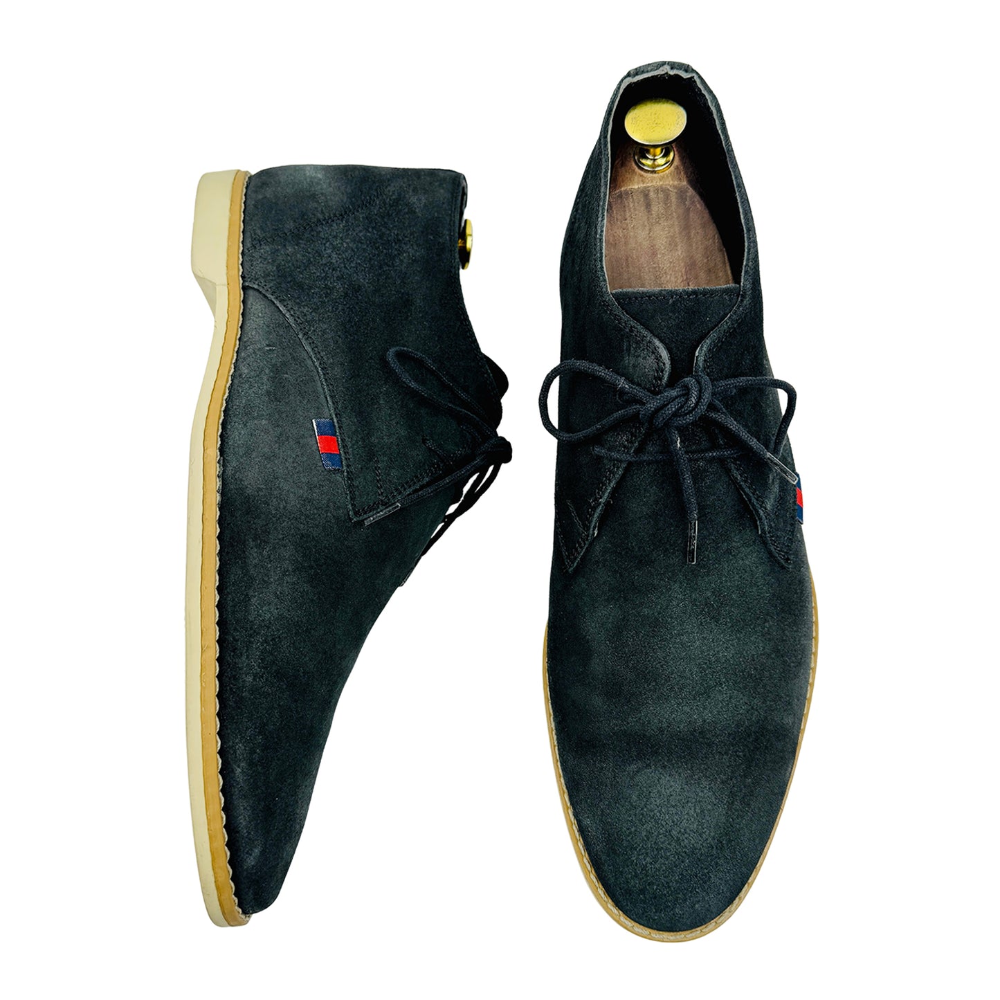 Gucci Men's Dark Navy Chukka Boots (Size 42/42.5)