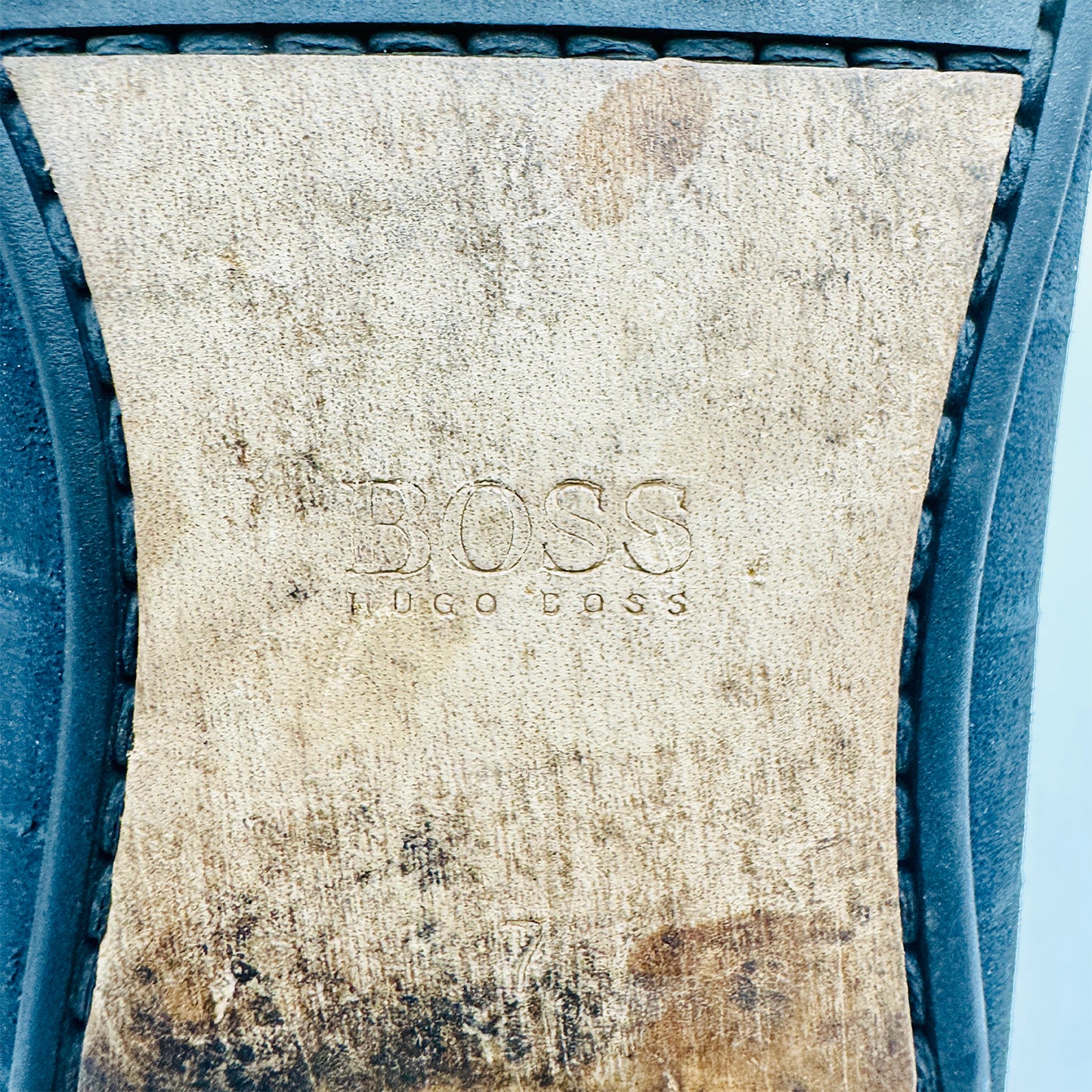 Hugo Boss Men's Croc-Embossed Leather Loafers (Size 42)