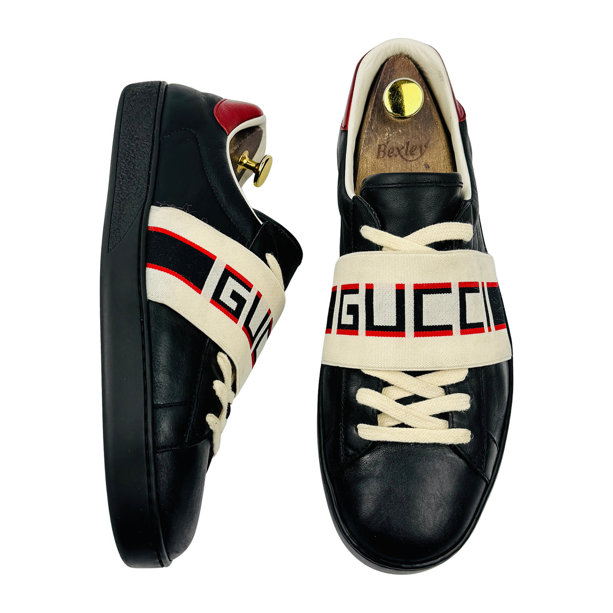 Gucci Ace Stripe Low-Top Sneakers (Size 43) - 523469 0FIV0 1076