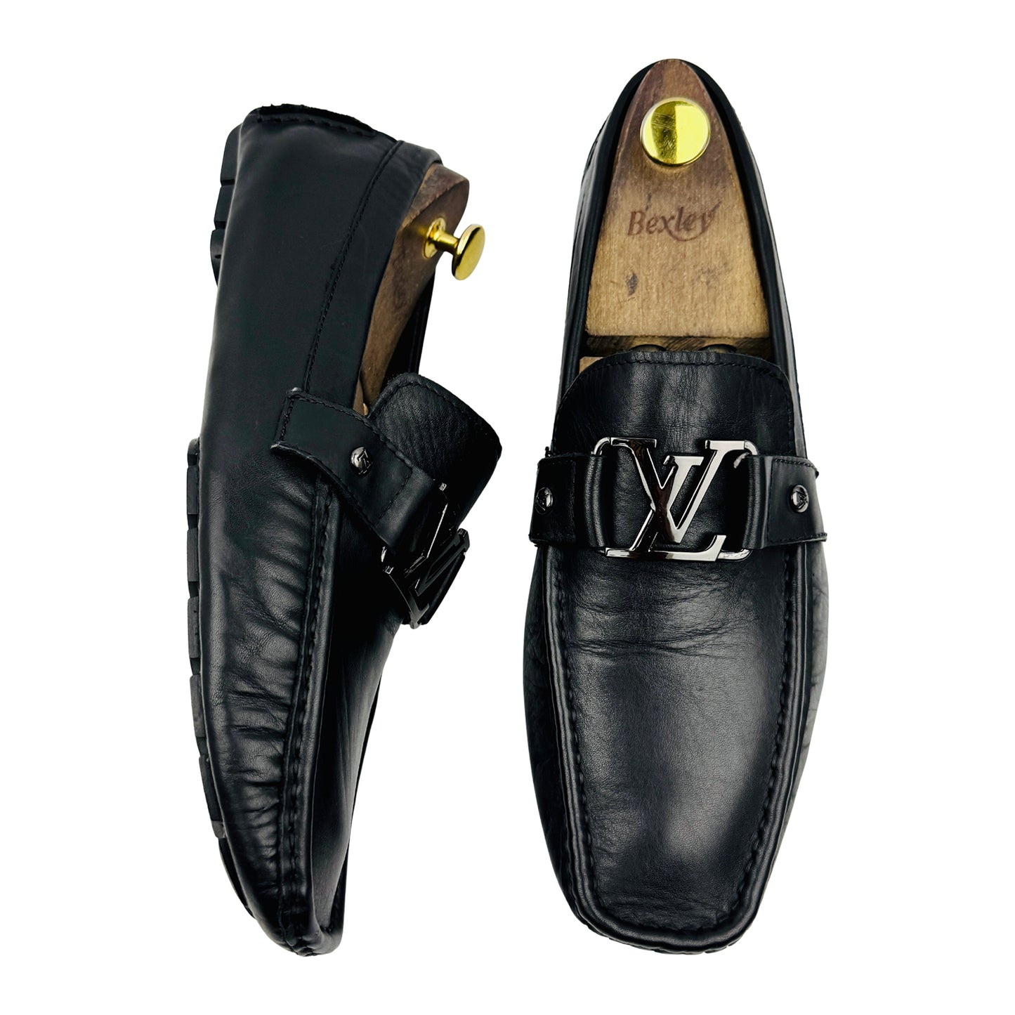 Louis Vuitton Monte Carlo Black Leather Loafers (Size 43) - 1A8F6K