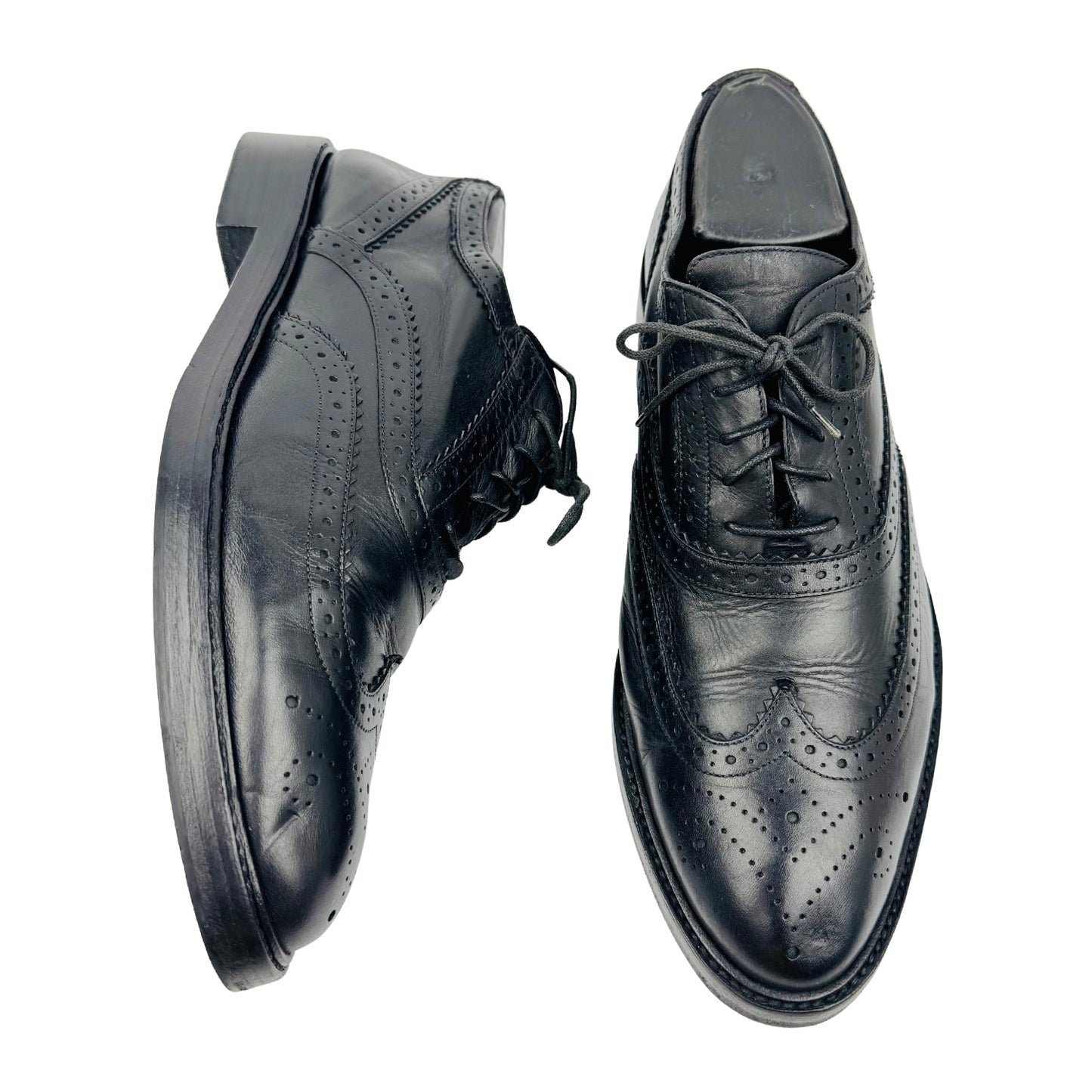 Burberry Black Brogue Leather Oxfords (Size 39/39.5)