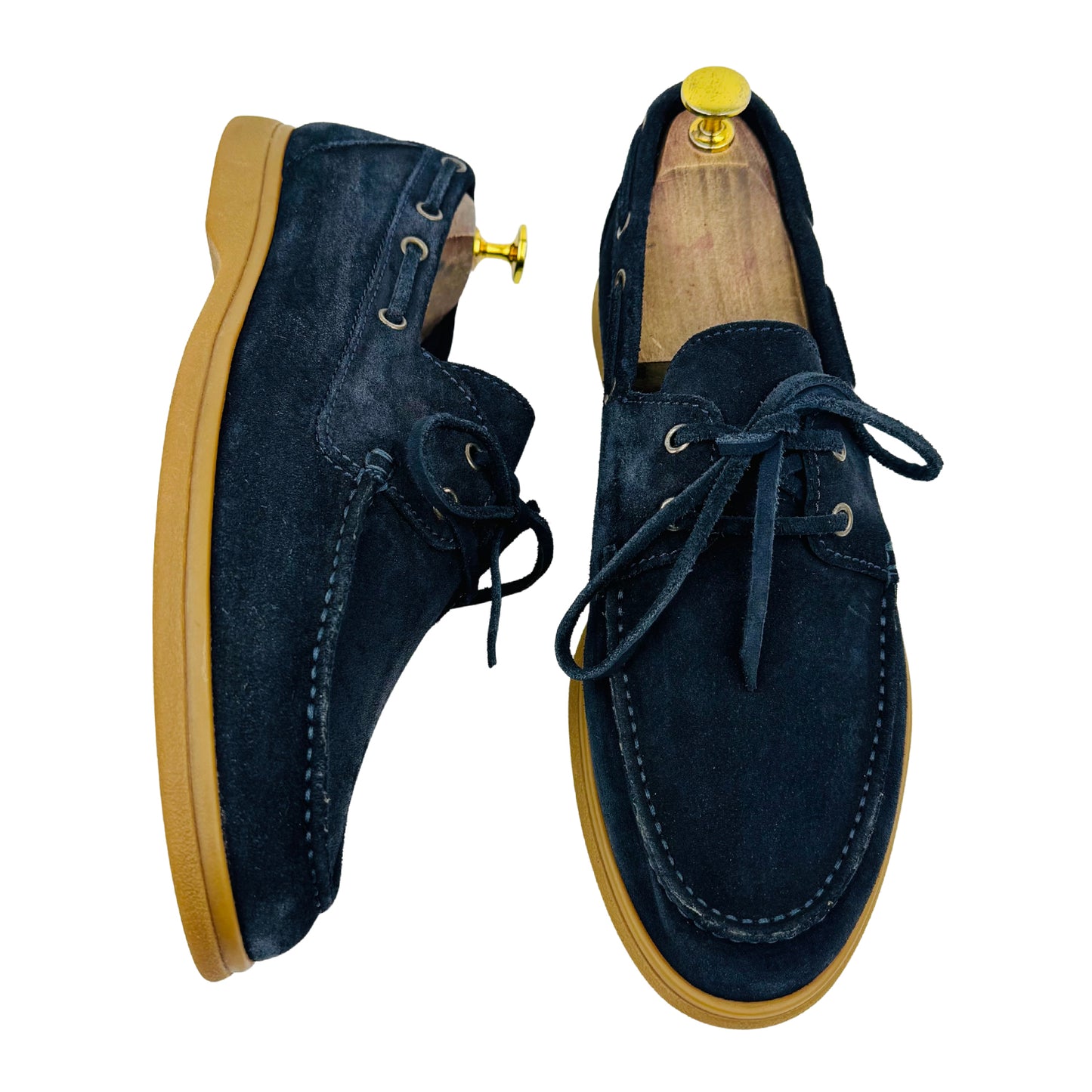 Brunello Cucinelli Men's Navy Boat Shoes (Size 42.5)