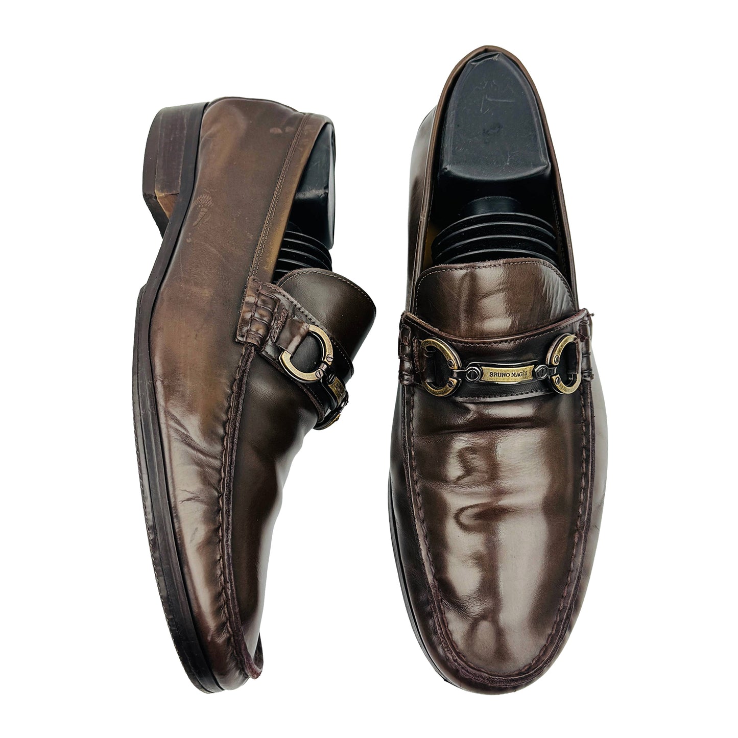 Bruno Magli Men's Brown Leather Loafers (Size 41)