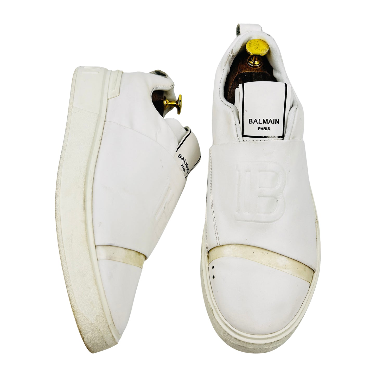 Balmain B-Court Easy White Shoes (Size 41/41.5)