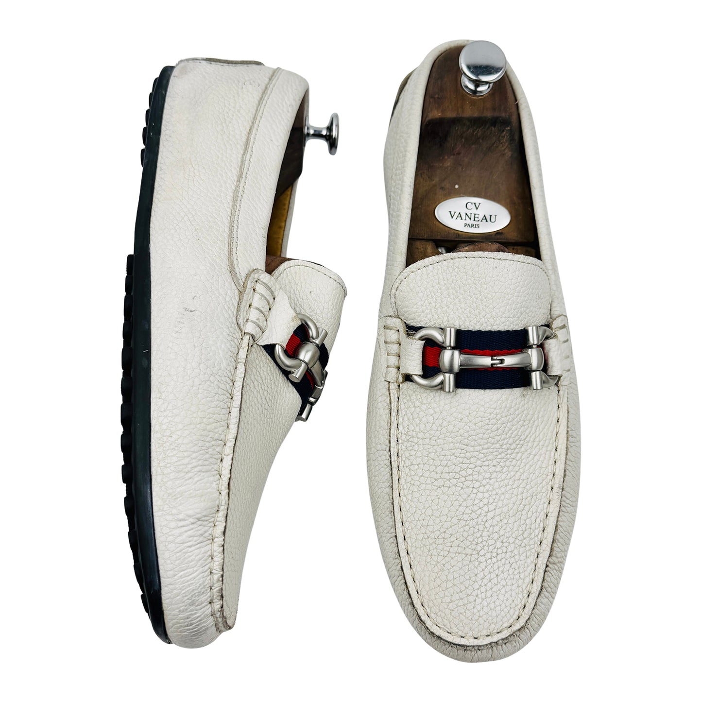SKAP Men's Off-White Driving Loafers (Size 43.5)