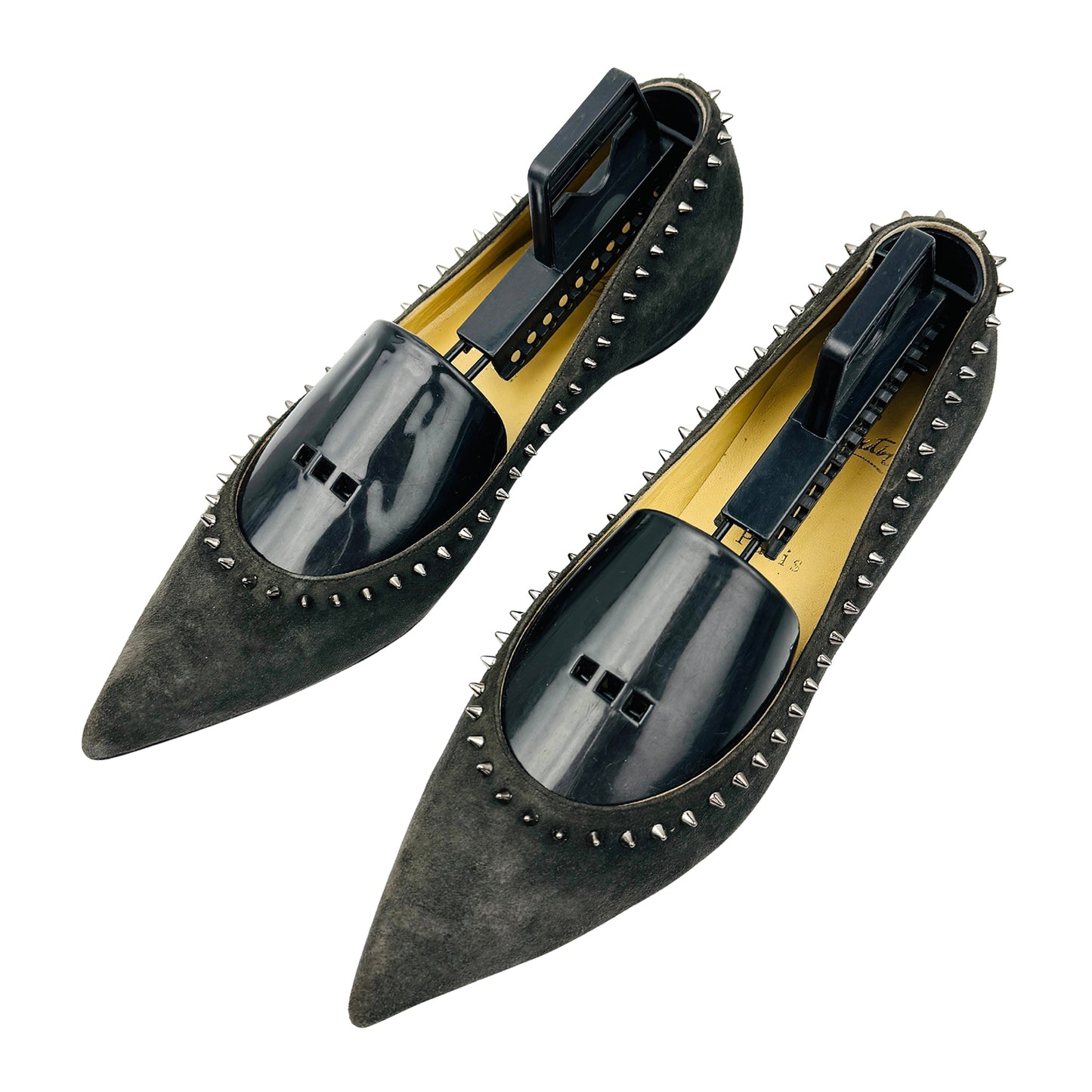 Christian Louboutin Anjalina Spiked Ballet Flats (Size 37)