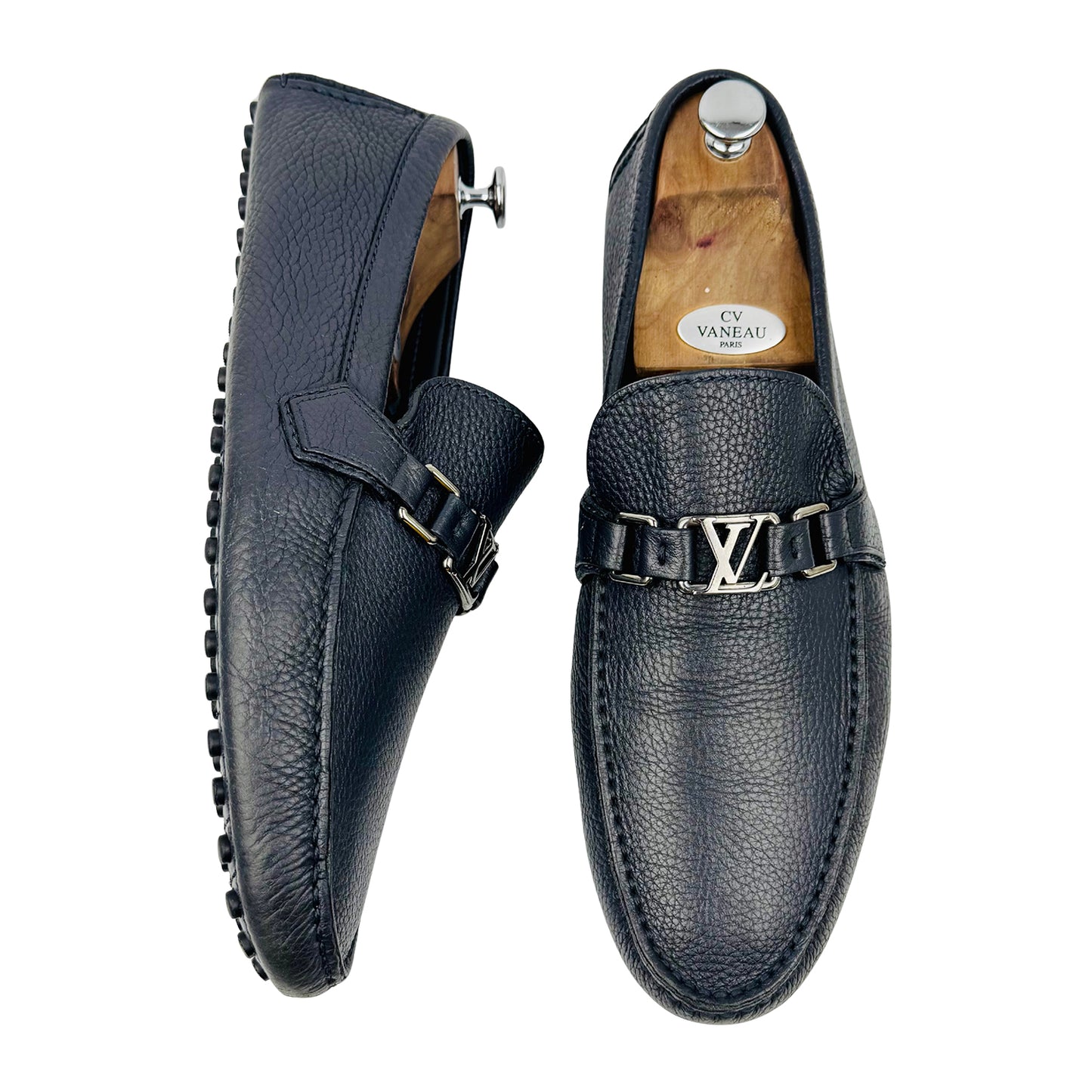 Louis Vuitton Hockenheim Navy Blue Loafers (Size 46)