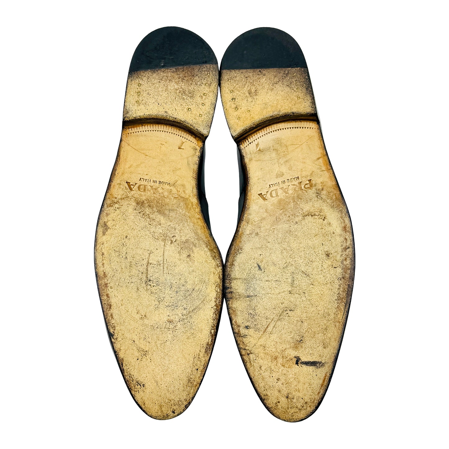 Prada Brushed Leather Tassel Loafers (Size 41.5/42)