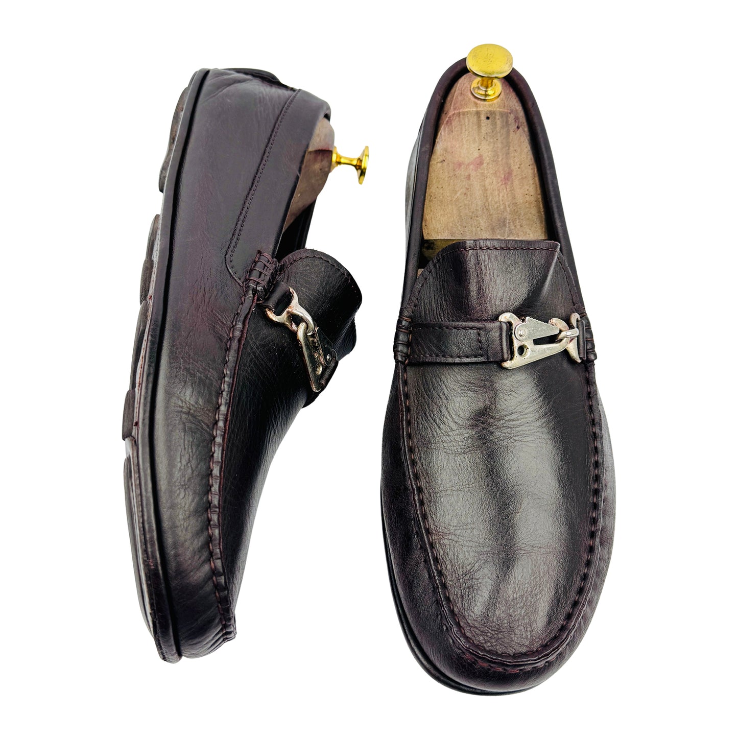 Ermenegildo Zegna Dark Brown Leather Loafers (Size 42.5/43)