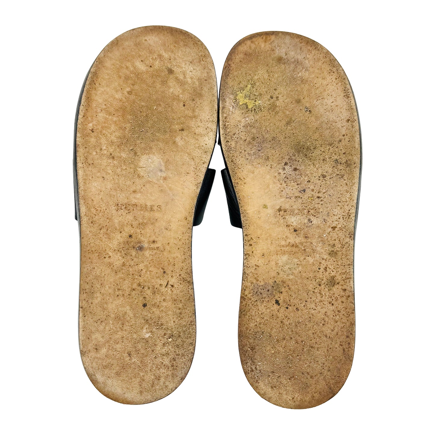 Hermès Izmir Black Sandal Slippers (Size 45/46)