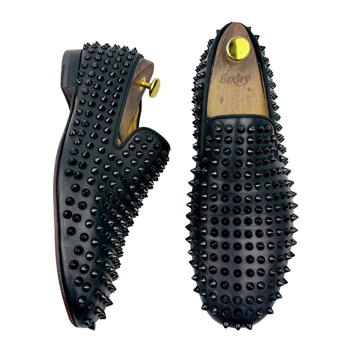 Christian Louboutin Black Dandelion Spikes Loafers (Size 41.5/42)