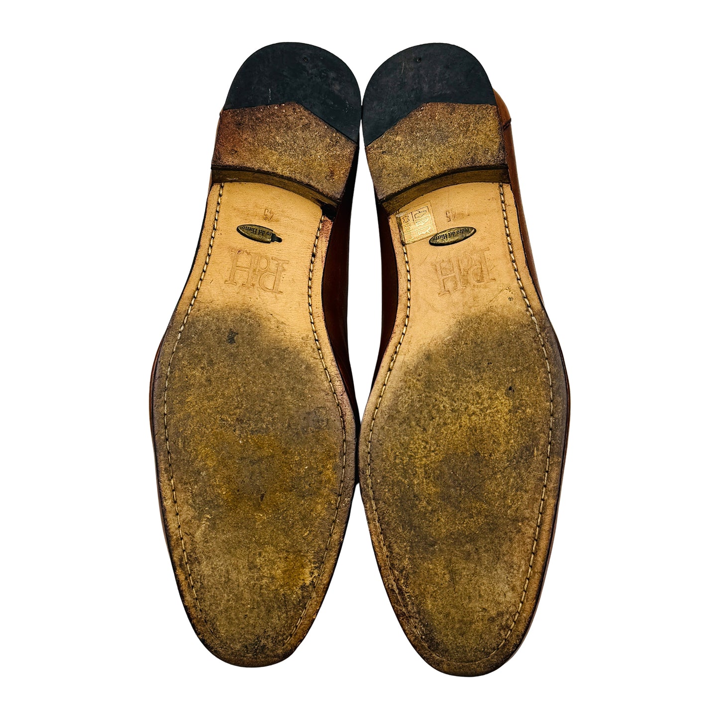 Pedro del Hierro Tan Leather Penny Loafers (Size 45)