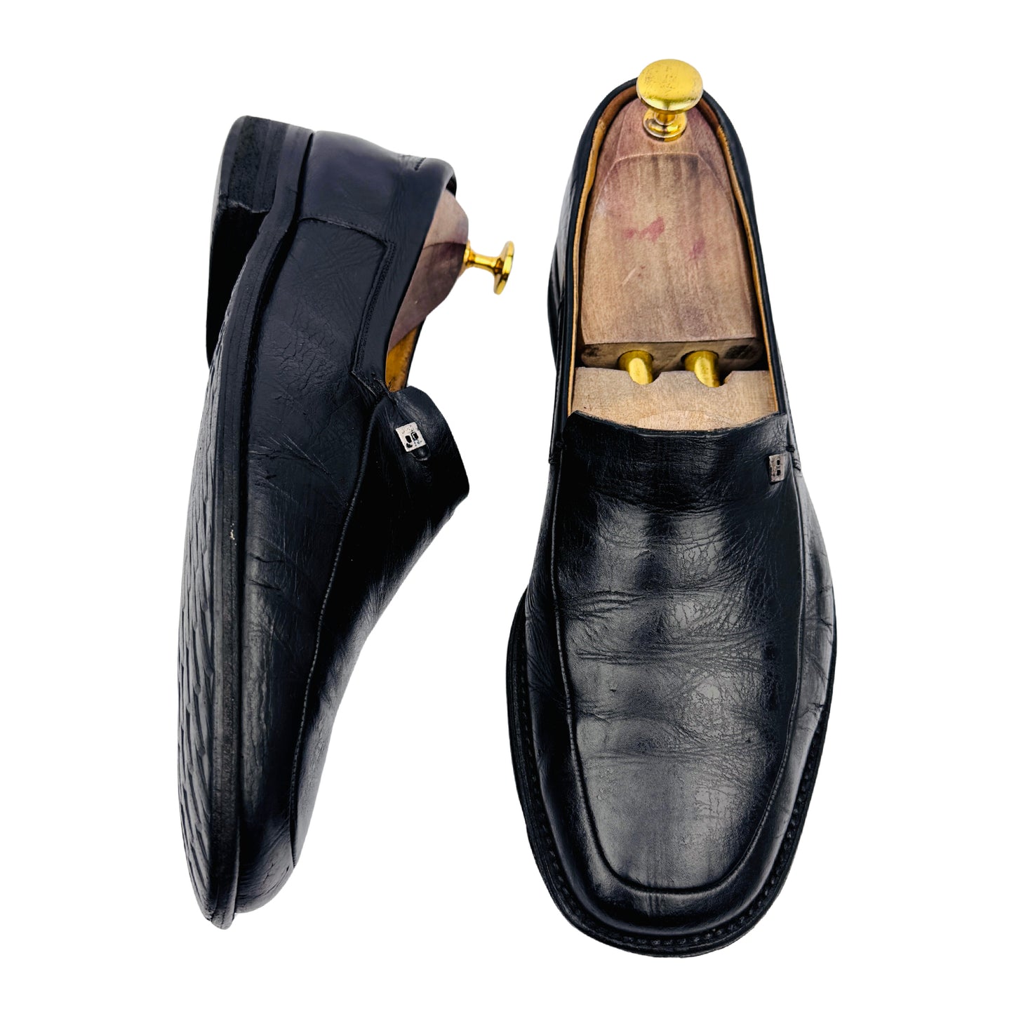 Bally Men's Black Leather Loafers (Size 42.5/43)