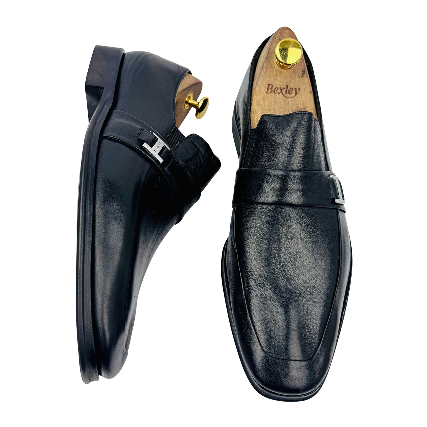 Bruno Magli Pivetto Leather Black Loafers (Size 42/42.5)