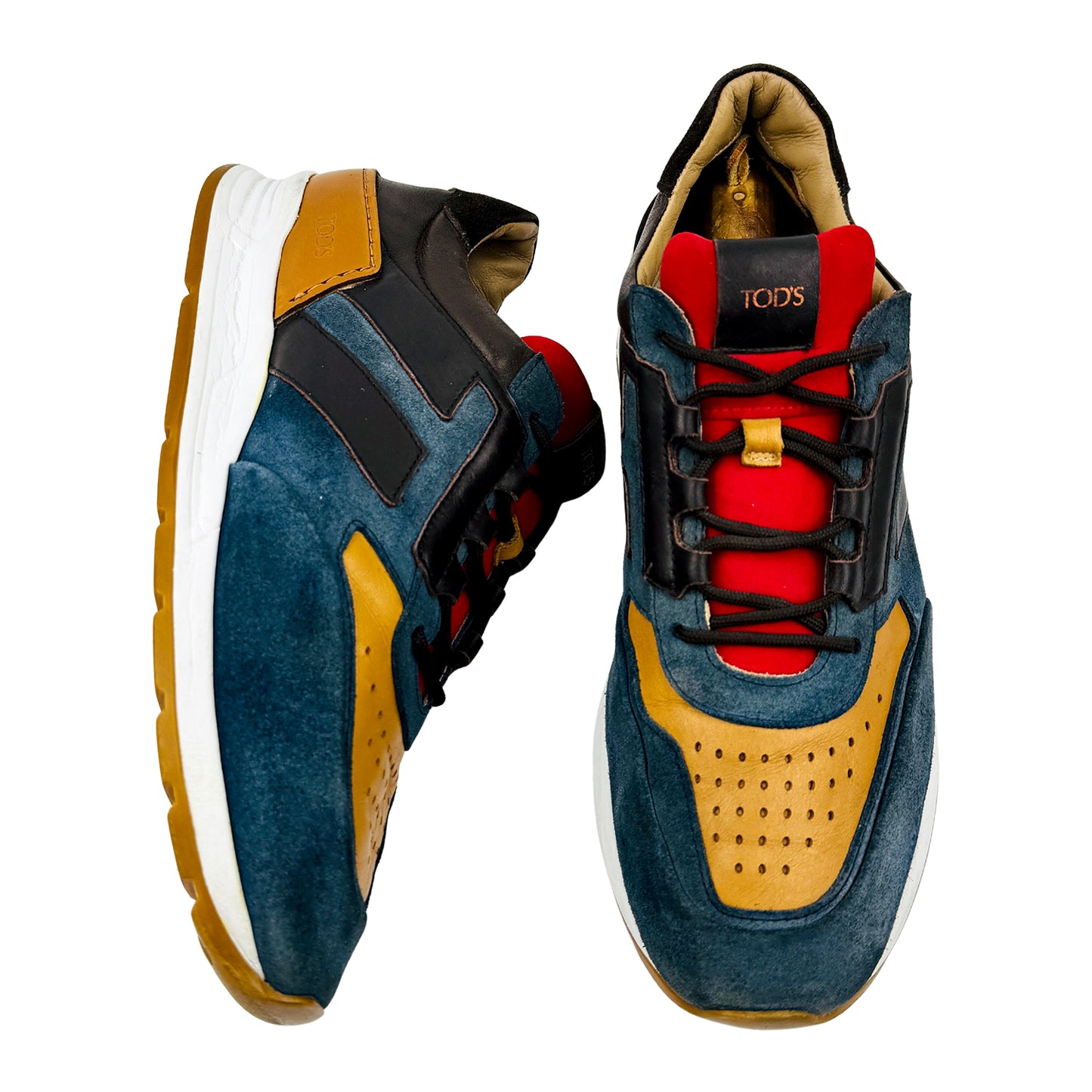 Tod's Men's Multicolor Suede Sneakers (Size 42.5)