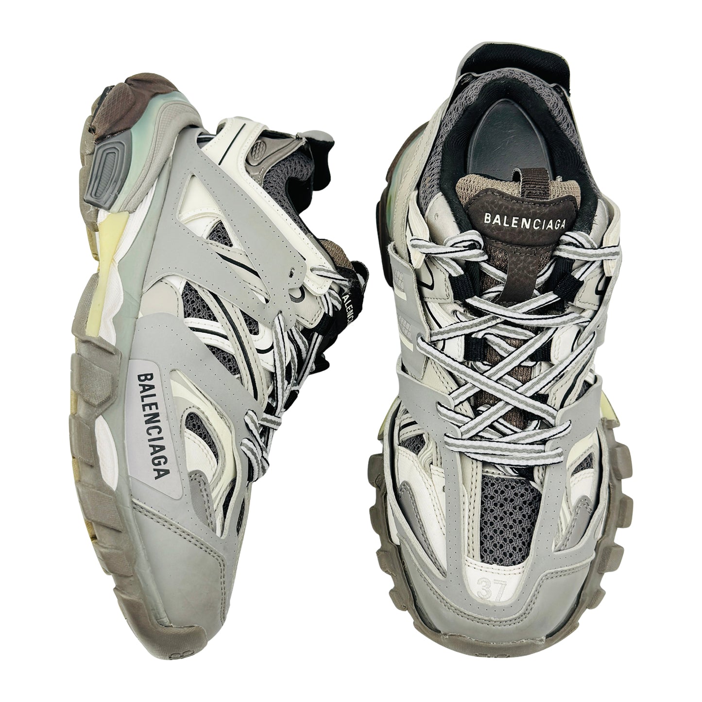 Balenciaga Track 'Grey White' Shoes (Size 37) - 542023