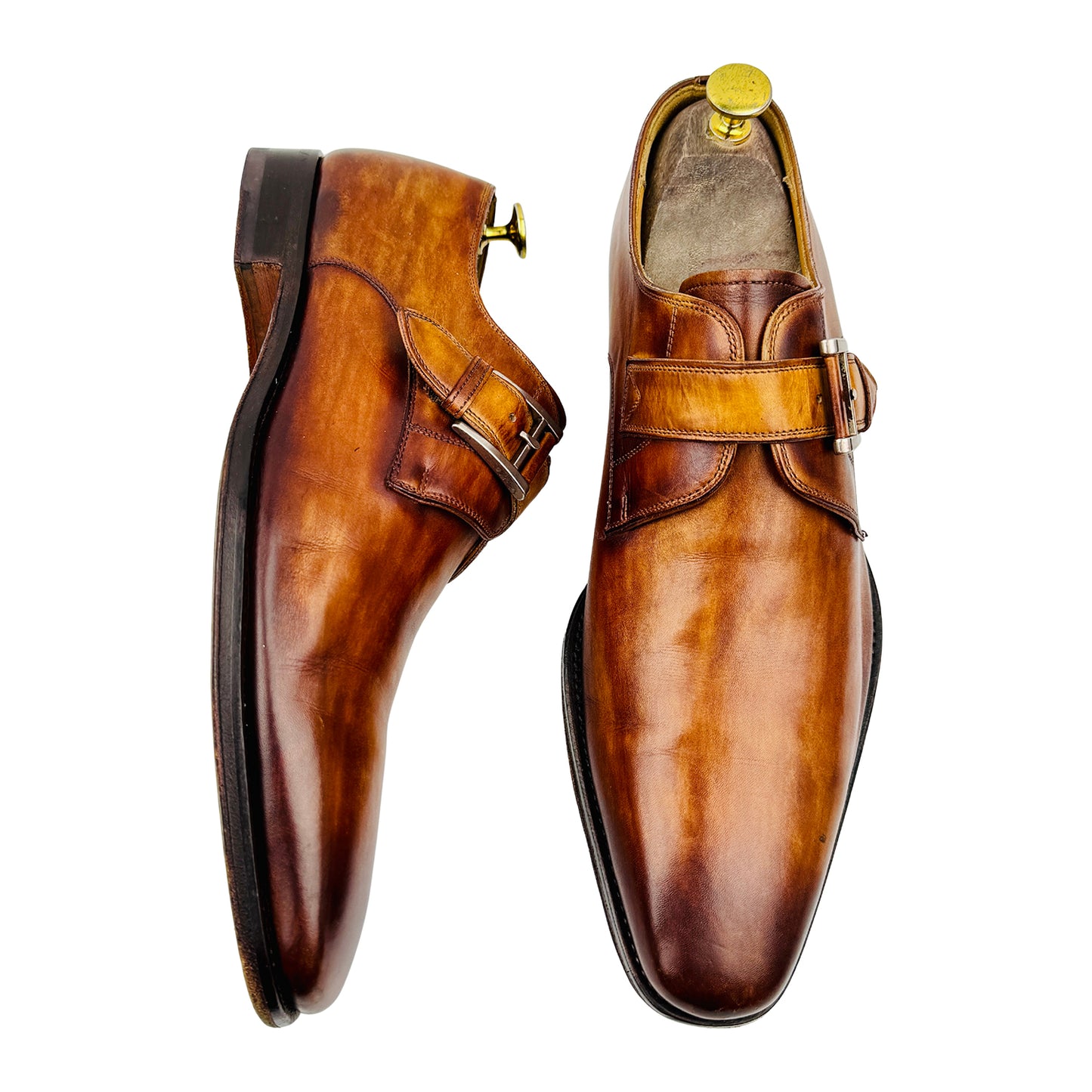 Magnanni Men's Marco II Single Monk Strap Shoes (Size 43) - 13276