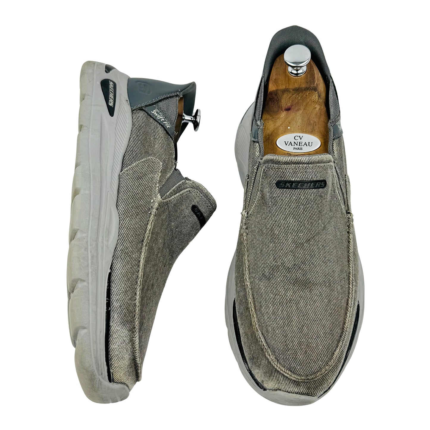 Skechers Swift Fit - Hands Free Slip-On Shoes (Size 42) - 8790241 GRY