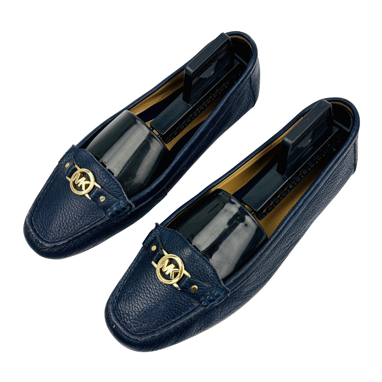 Michael Kors Hamilton Navy Blue Loafers (Size 35.5)