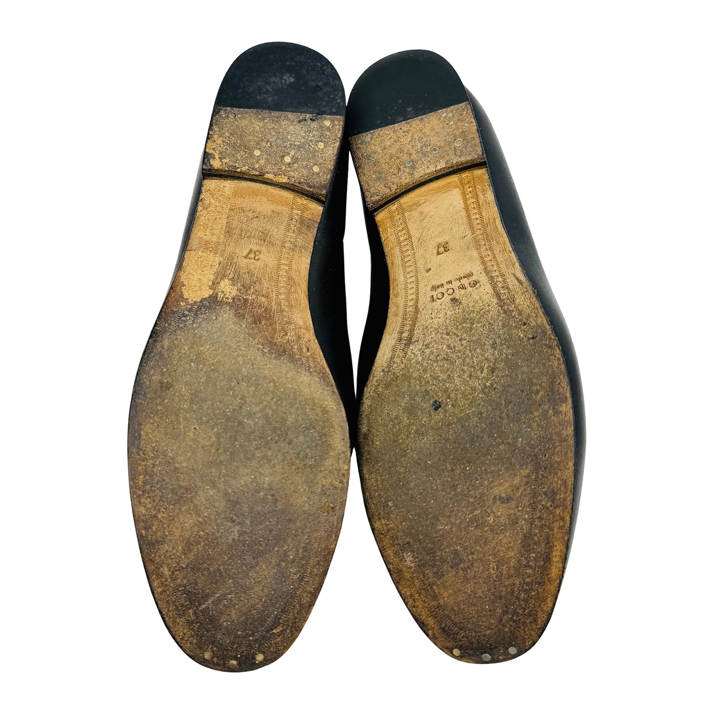 Gucci Brixton Black Horsebit Loafers (Size 37)