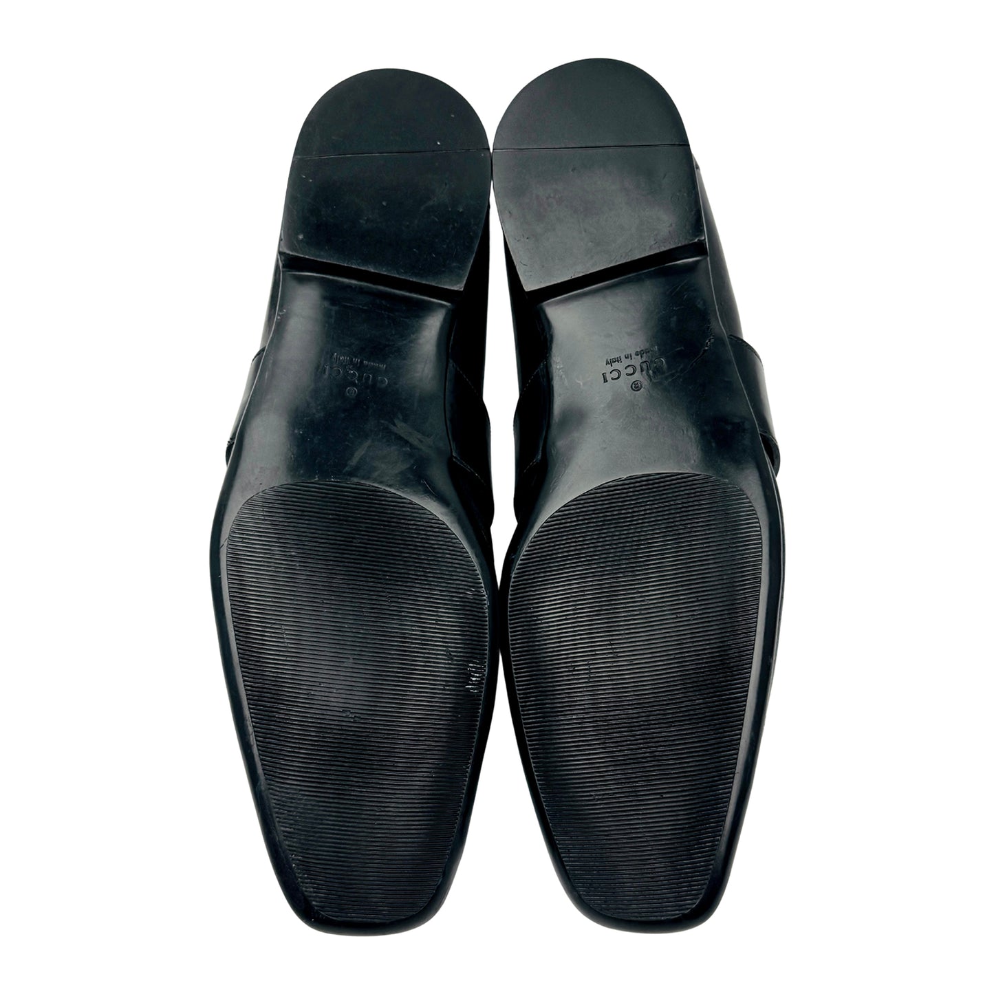 Gucci Black Interlocking G Leather Loafers (Size 42.5)