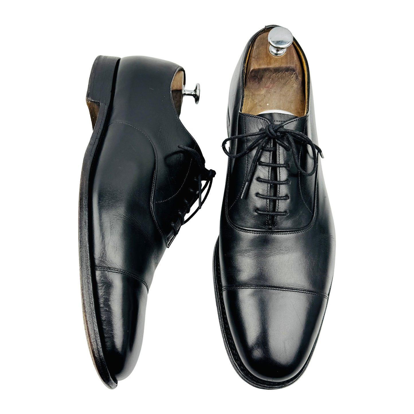 Church's Men's Black Leather Shoes (Size 44/44.5)