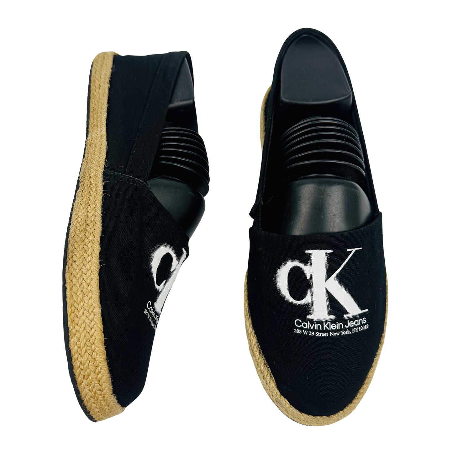 Calvin Klein Jeans Mono Seasonal Black Espadrilles (Size 37)