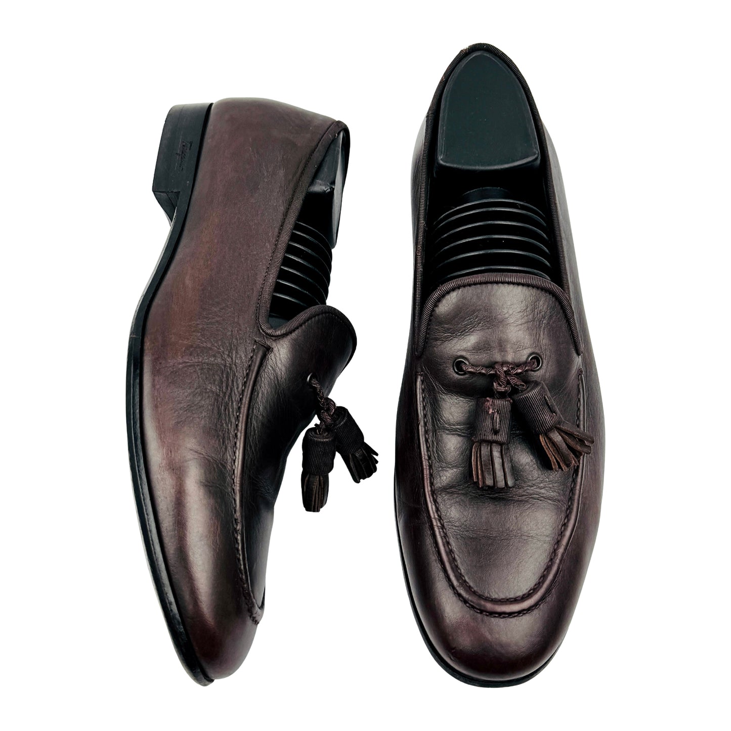 Salvatore Ferragamo Leather Tassel Loafers (Size 41/41.5)