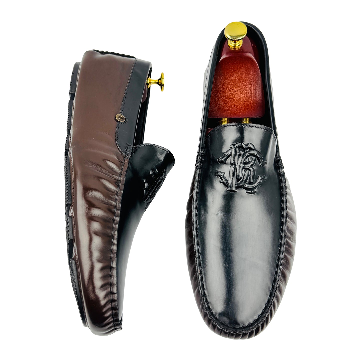 Roberto Cavalli Two Tone Leather Loafers (Size 44/44.5)