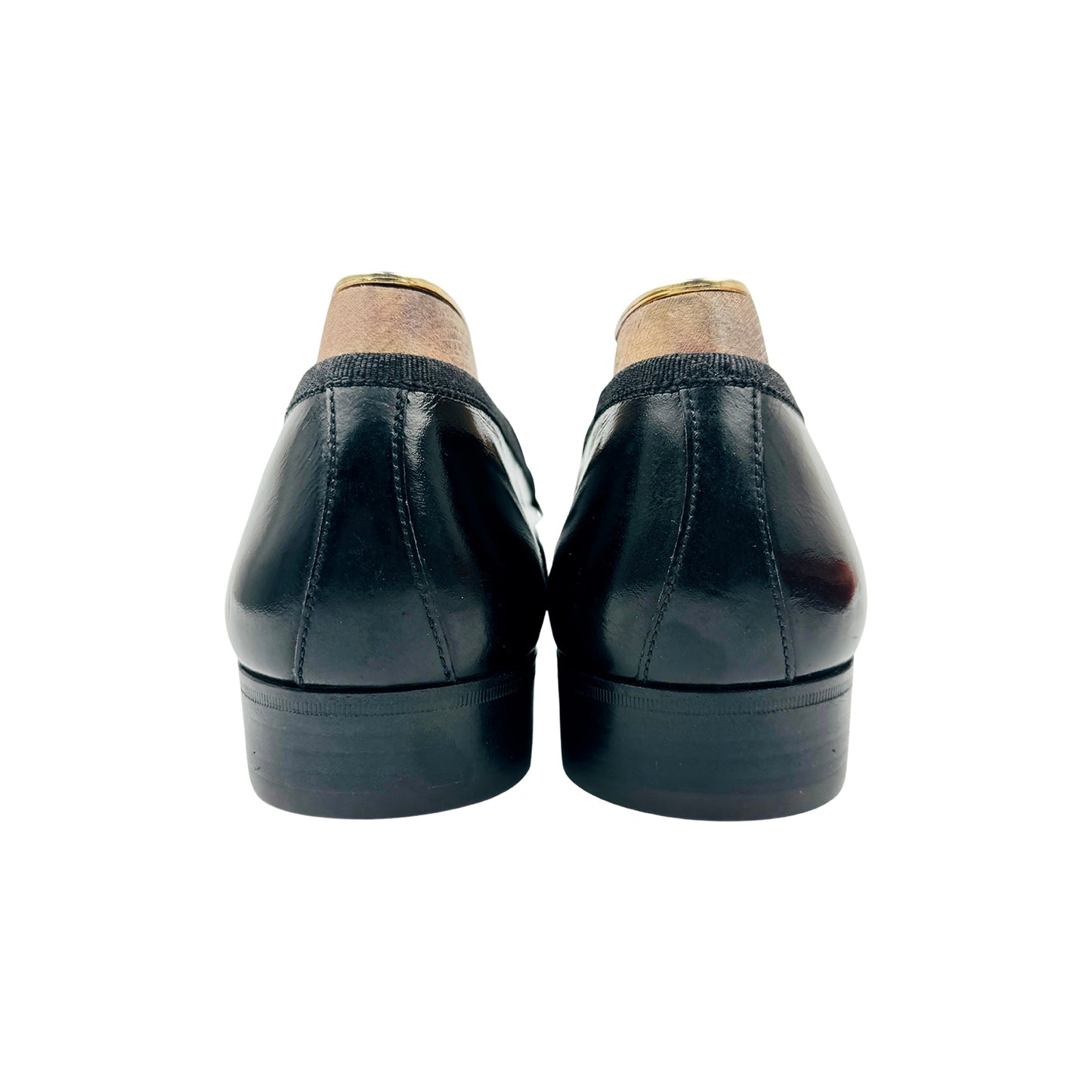Salvatore Ferragamo Patent Leather Grosgrain Trim Loafers (Size 43)