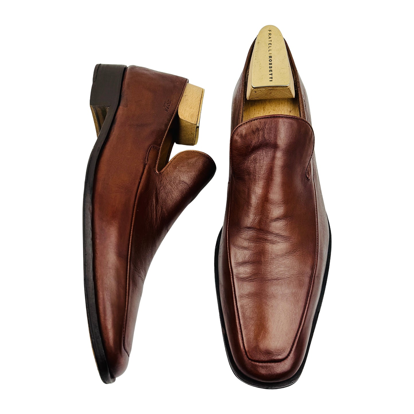 Hugo Boss Men's Brown Leather Loafers (Size 43.5)