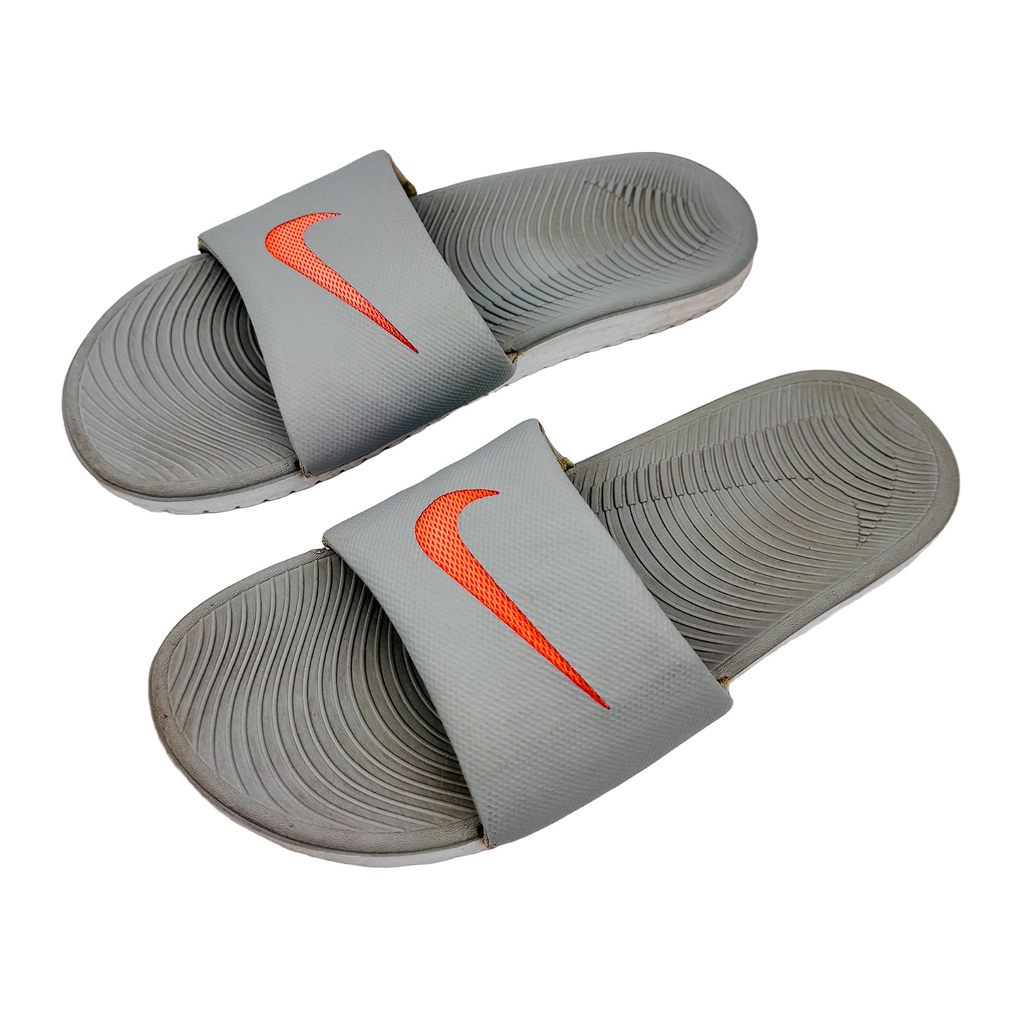 Left Side image of Nike Gray Kawa Slides (Size 41/42)