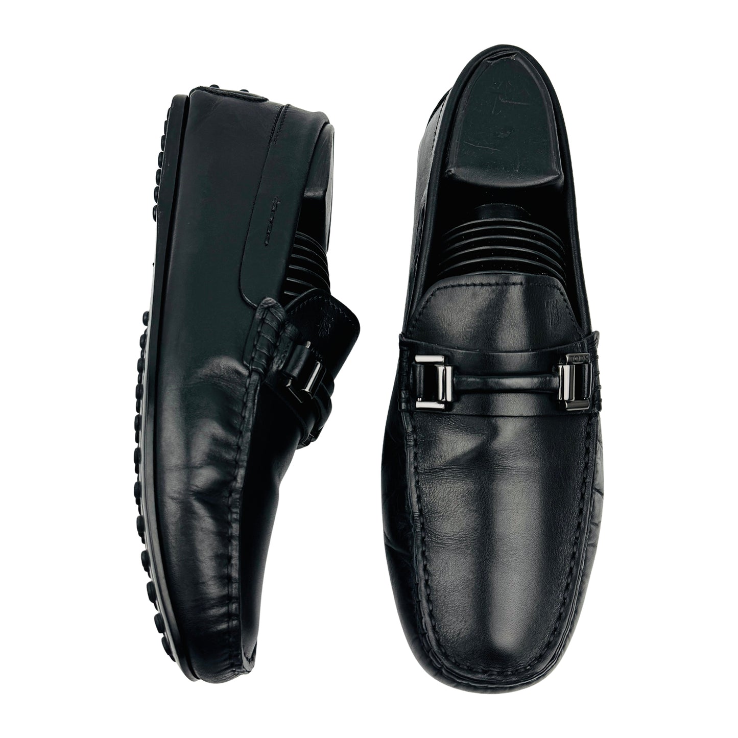 Tod’s Black Leather Italian Loafers (Size 38/38.5)