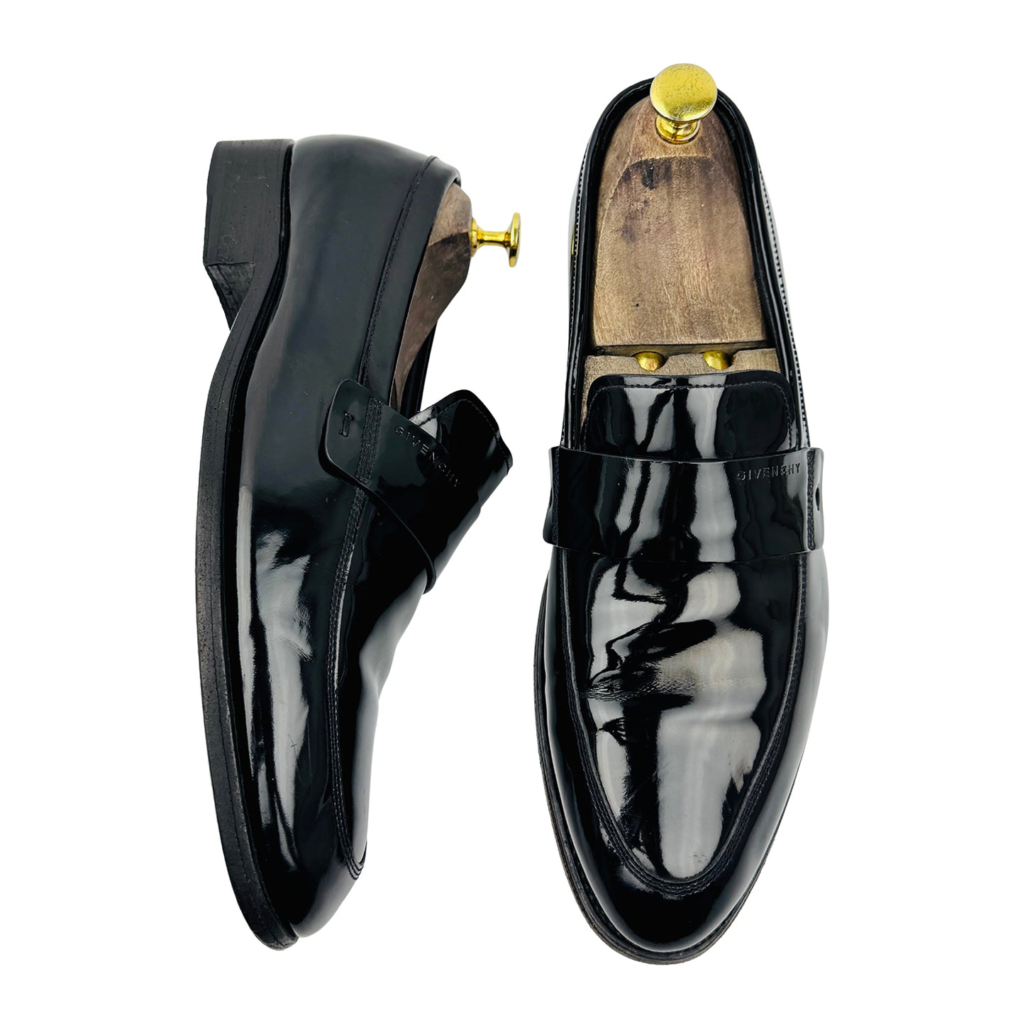 Givenchy Black Patent Leather Loafers (Size 41)