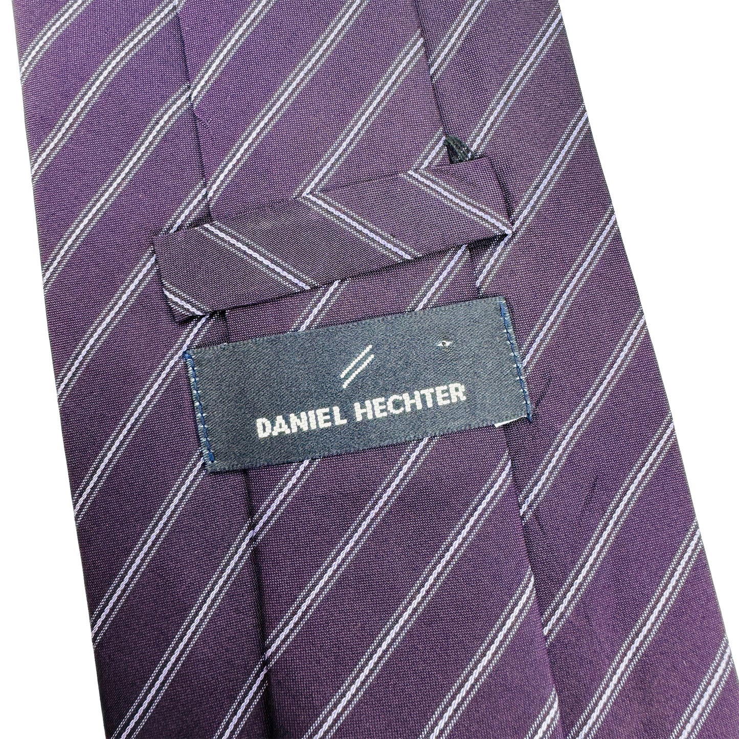 Daniel Hechter Dark Purple Stripes Tie (Size Regular)