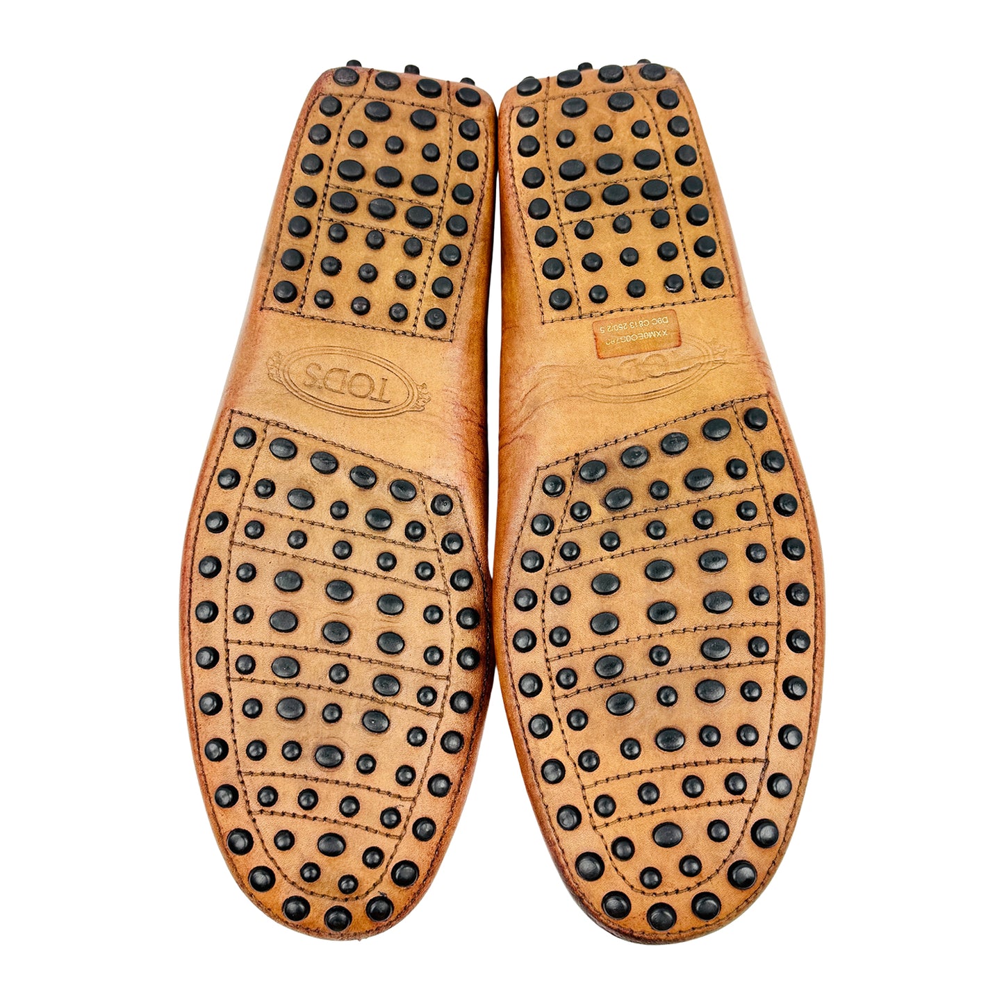 Tod’s Brown Textured Leather Italian Loafers (Size 40/40.5)