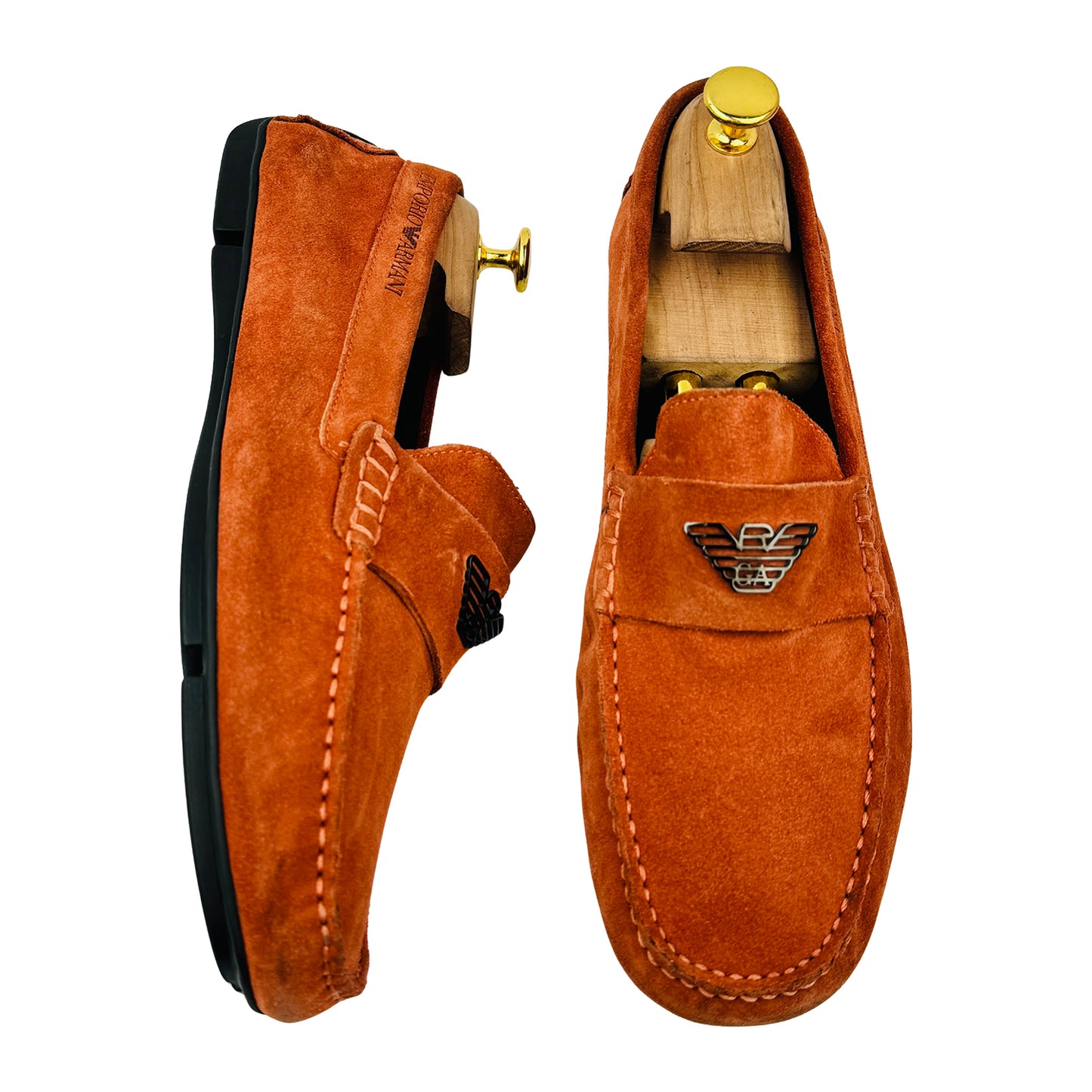 Emporio Armani Suede Driving Loafers (Size 42/42.5)