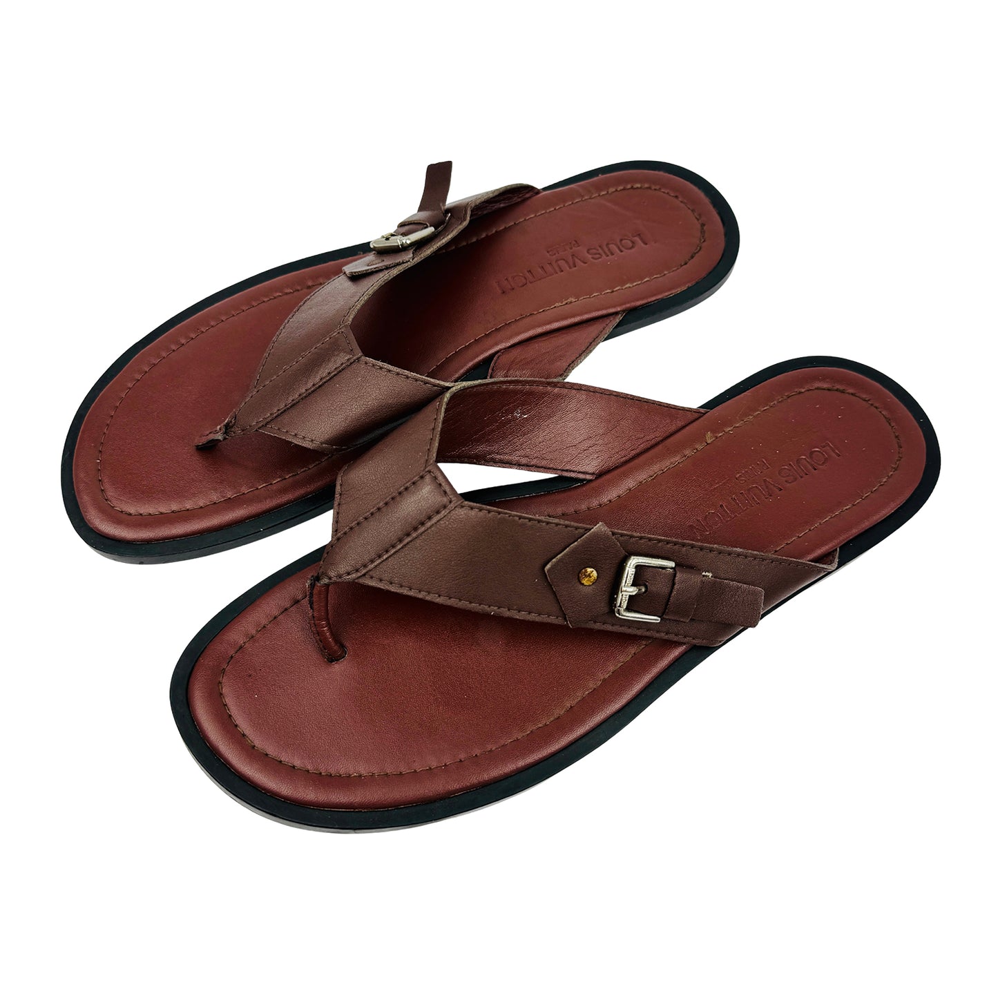 Louis Vuitton Men's Leather Sandal Slippers (Size 43)