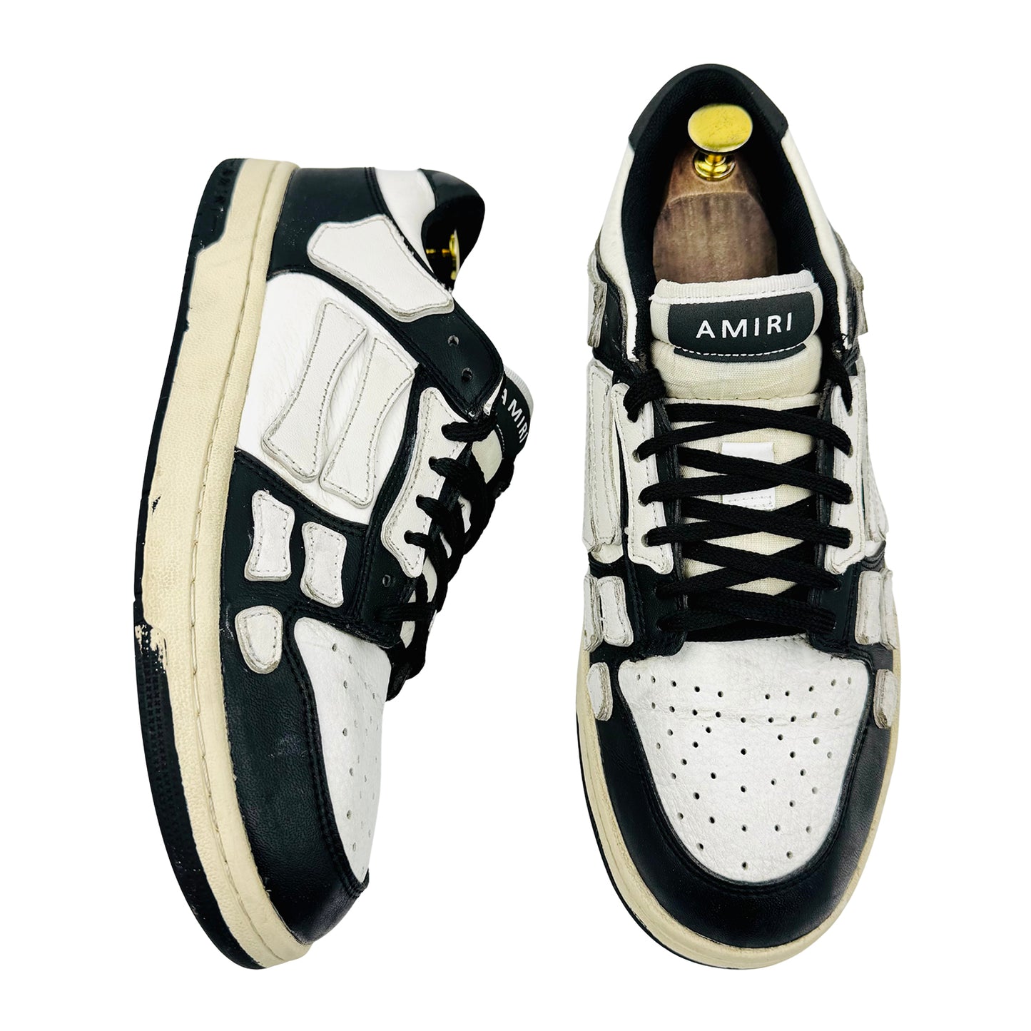Amiri Men's Skel 'White Black' Sneakers (Size 44) - 2182001